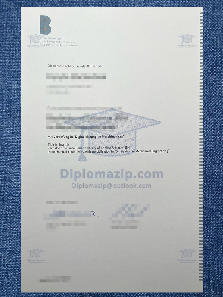 Berner Fachhochschule Degree