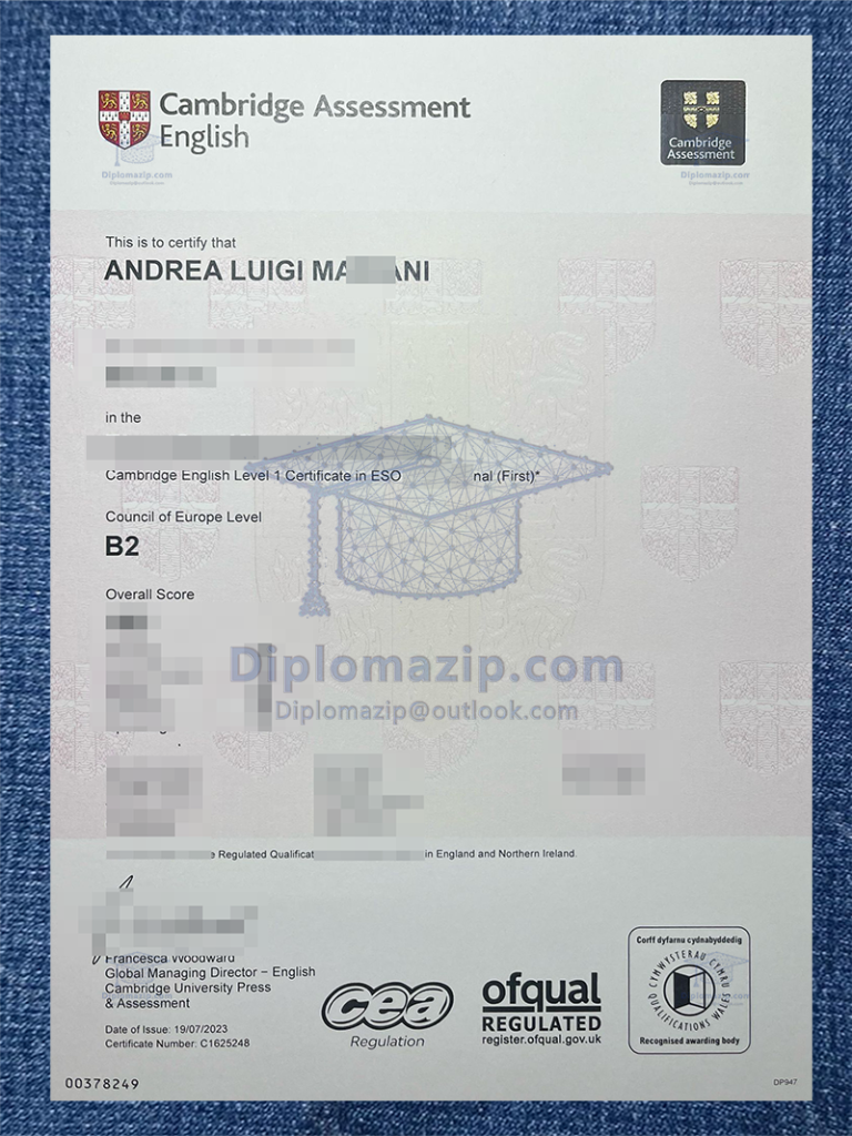CAE Certificate