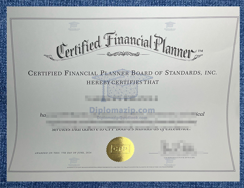 CFP Certificate CFP Certificate