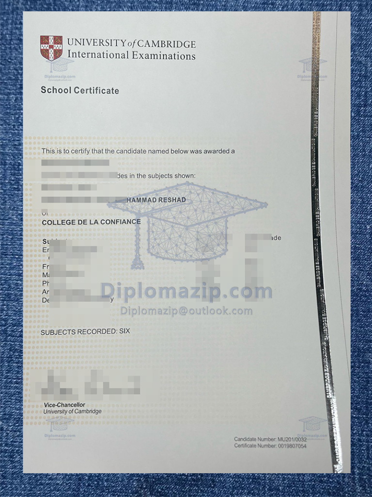 Cambridge High School Certificate, Cambridge High School degree