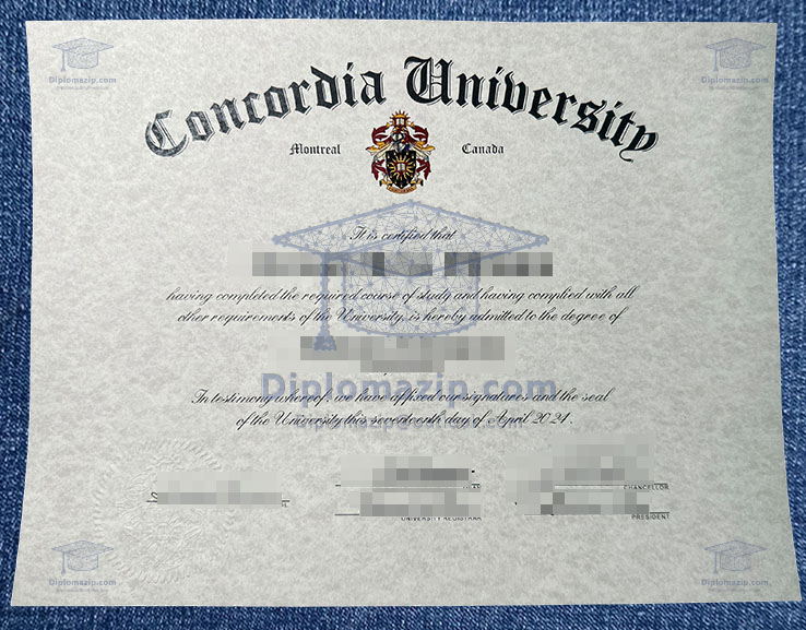 Concordia University Diploma, Concordia University Degree Concordia University Diploma, Concordia University Degree