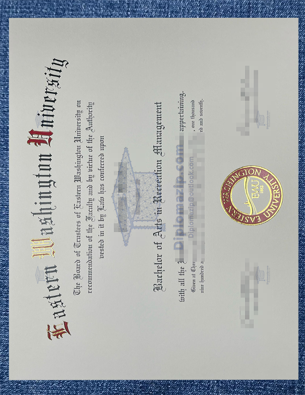 Eastern Washington University EWU Diploma