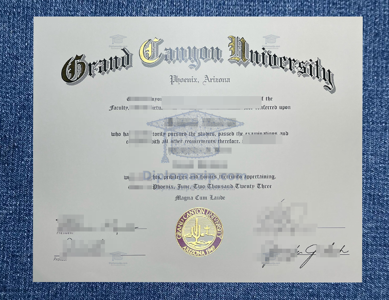 Grand Canyon University Diploma, Grand Canyon University Degree