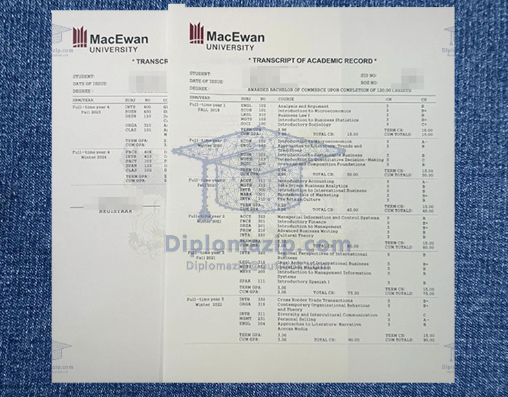 Grant MacEwan University Transcript Grant MacEwan University Transcript