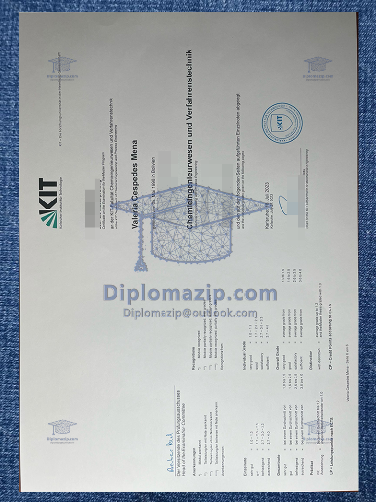 Karlsruhe Institute Of Technology Diploma