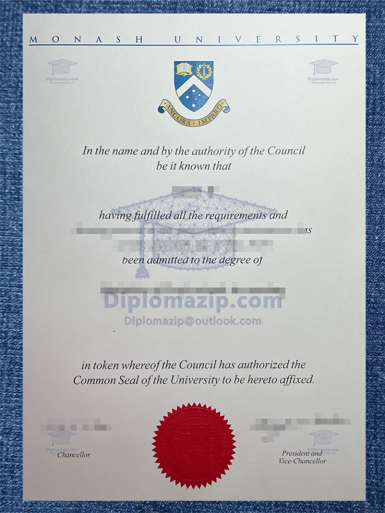 Monash University Diploma, Monash University Degree