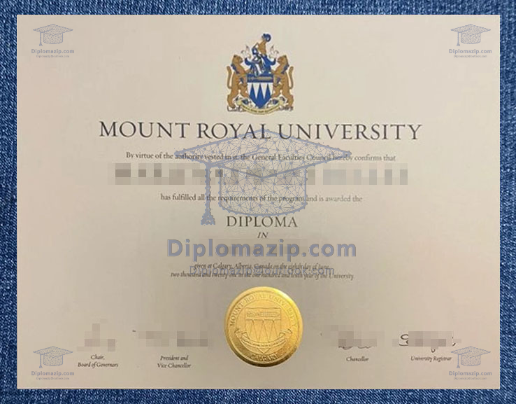 Mount Royal University Diploma, Mount Royal University Degree