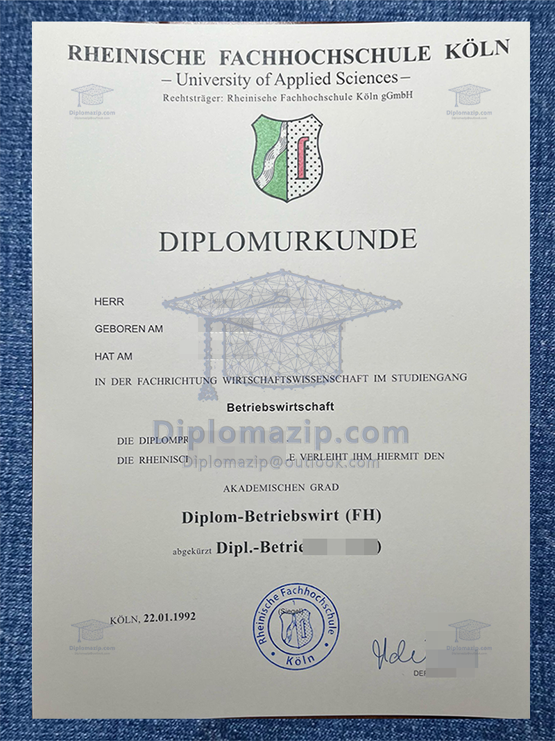 Rheinische Fachhochschule Koln Diploma, Rheinische Fachhochschule Köln Degree Rheinische Fachhochschule Koln Diploma, Rheinische Fachhochschule Köln Degree