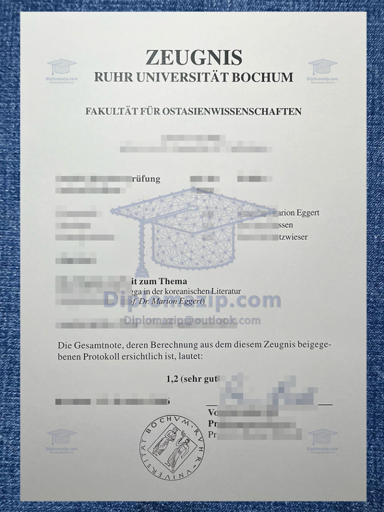 Ruhr Universitat Bochum Degree
