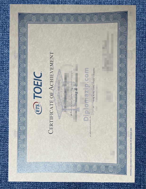TOEIC Certificate