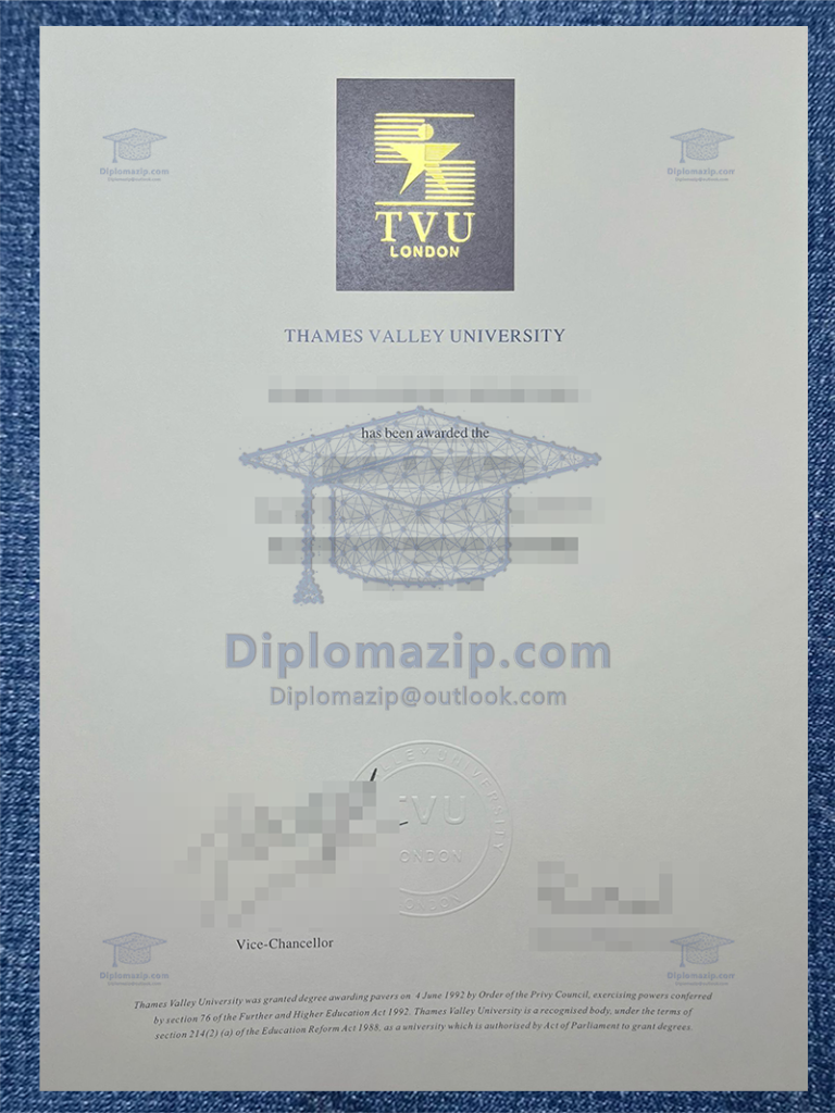 Thames Valley University Diploma, Thames Valley University Degree