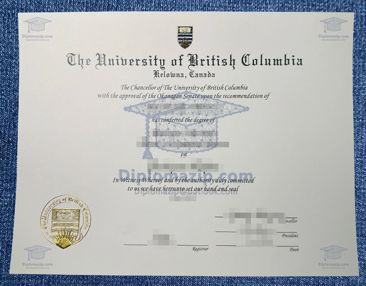 The University Of British Columbia Degree, The University of British Columbia Diploma