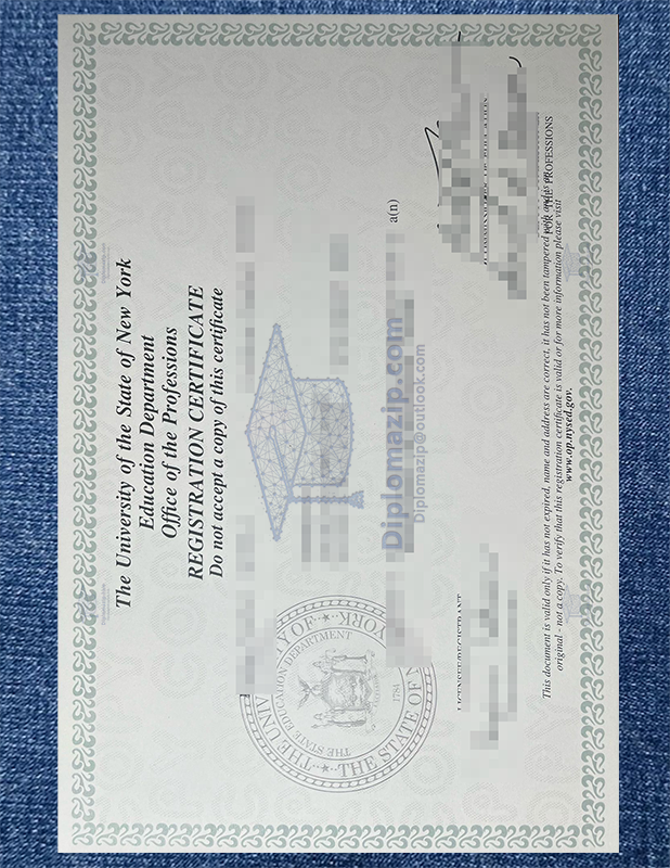 USNY Registered Professional Nurse Certificate