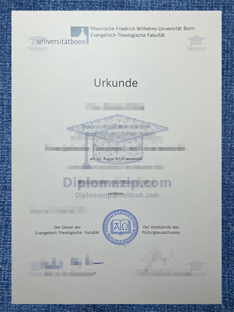 Universität Bonn Diploma, Universität Bonn Degree