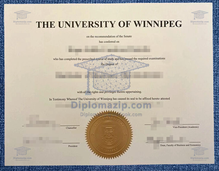 University Of Winnipeg Diploma, University Of Winnipeg Degree 