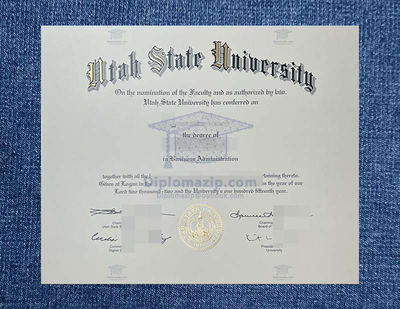 Utah State University Diploma. Utah State University Degree
