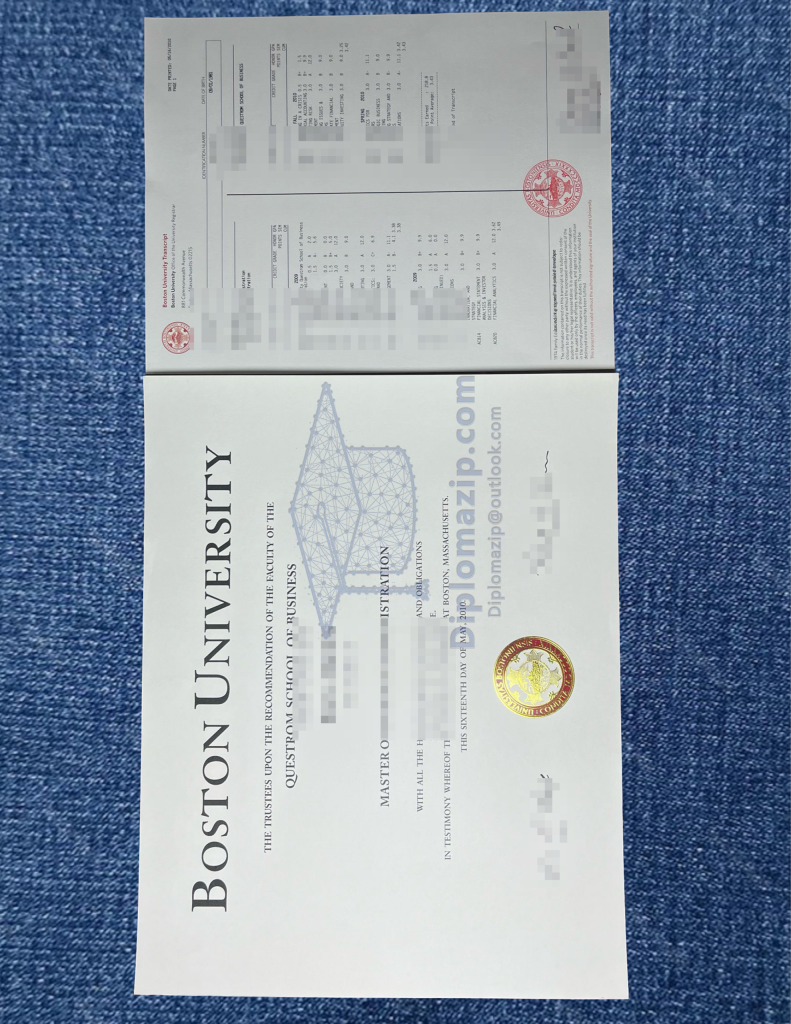 Boston University Diploma Scaled