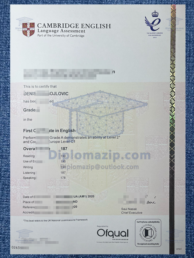 Cambridge English Level Certifications