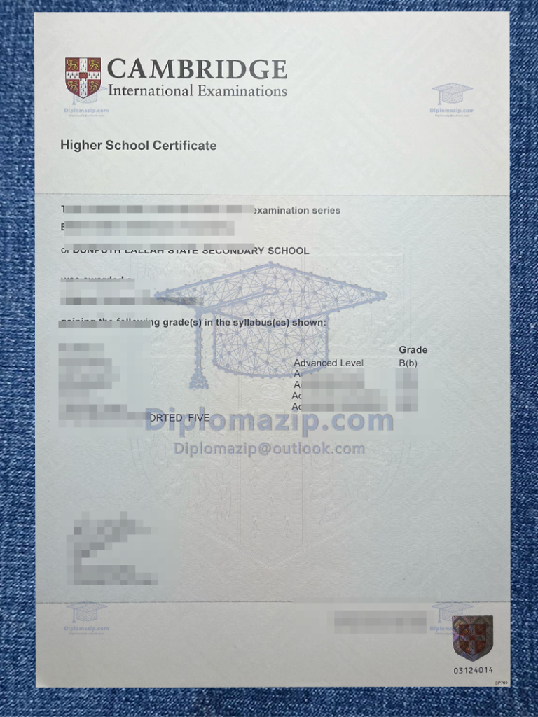 Cambridge Higher School Certificate