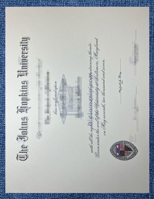 Johns Hopkins University Diploma