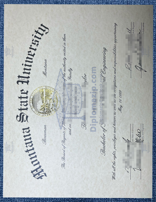 Montana State University Diploma