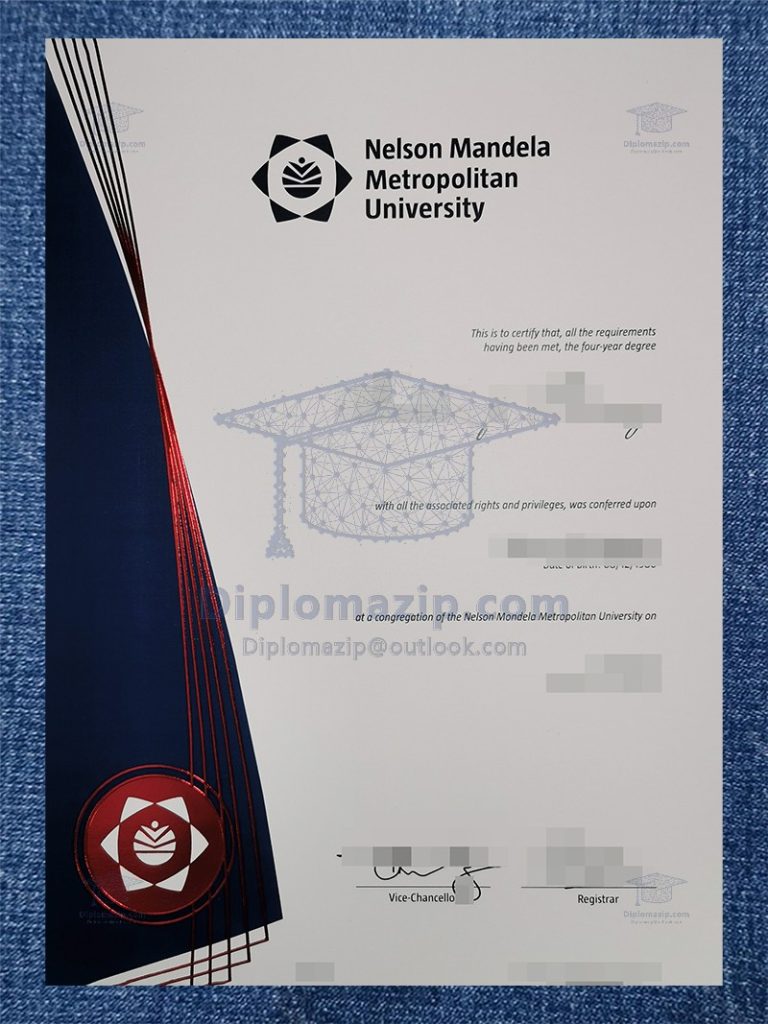 Nelson Mandela University Certificate