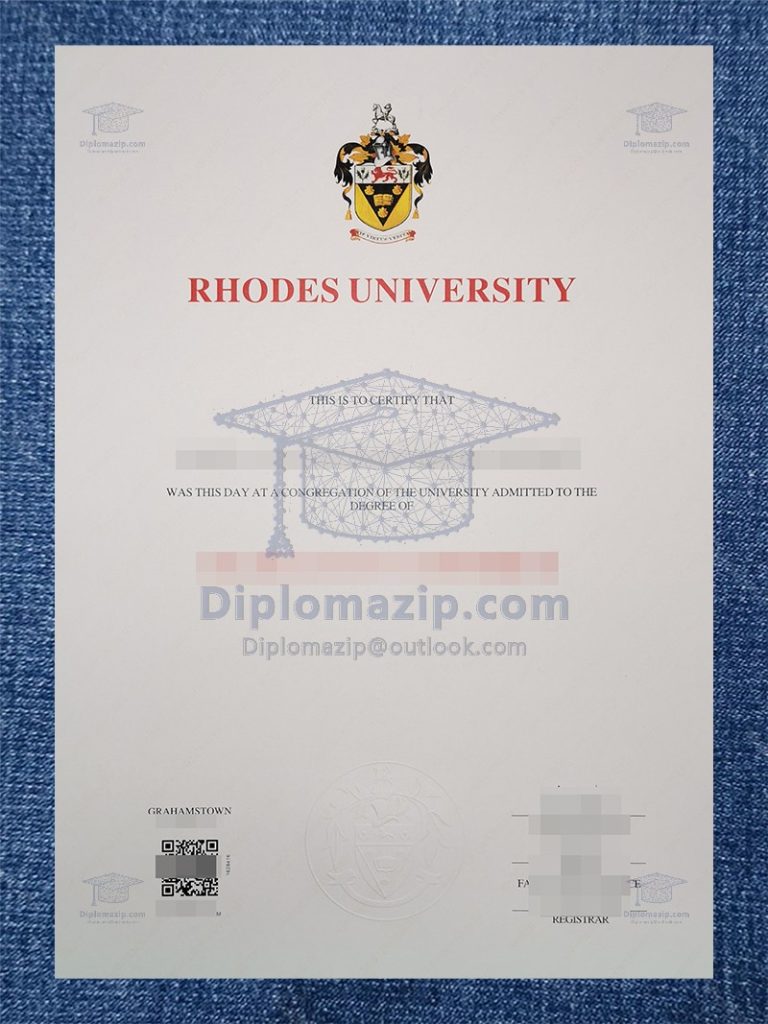 Rhodes University Diploma, Rhodes University Degree