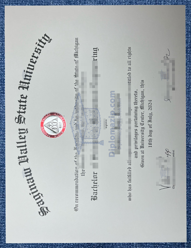 Saginaw Valley State University Diploma