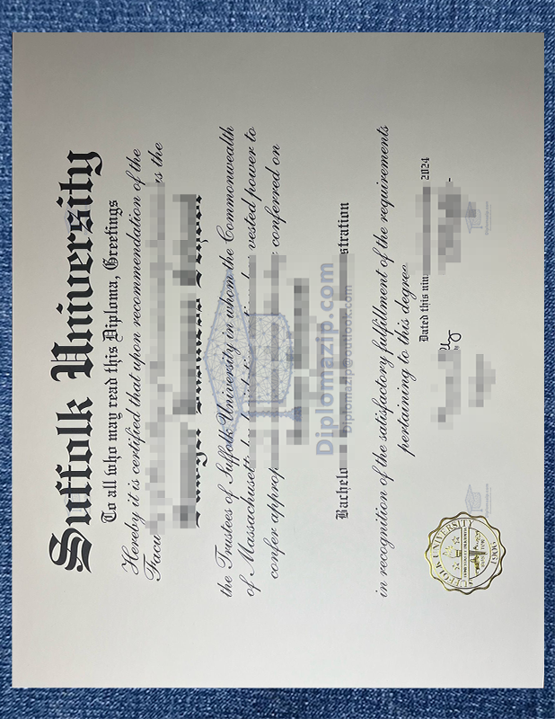 Suffolk University Diploma