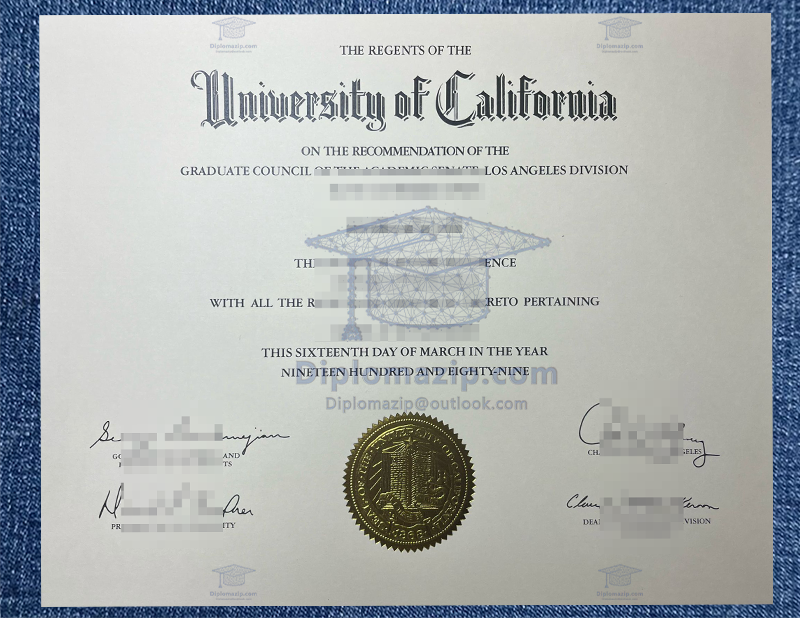 UCLA Diploma. UCLA Dedree
