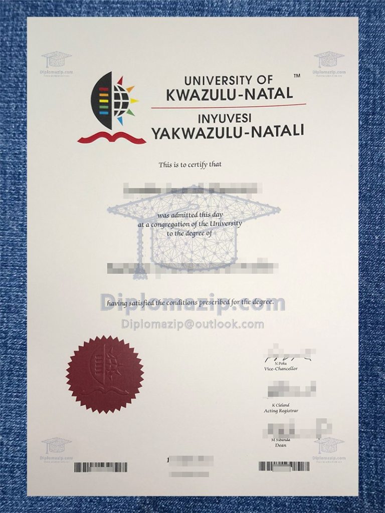 University Of KwaZulu Natal Diploma