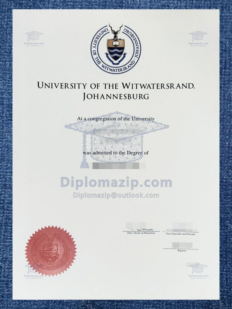 University Of The Witwatersrand Diploma 1