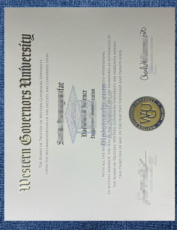 WGU Diploma. WGU degree