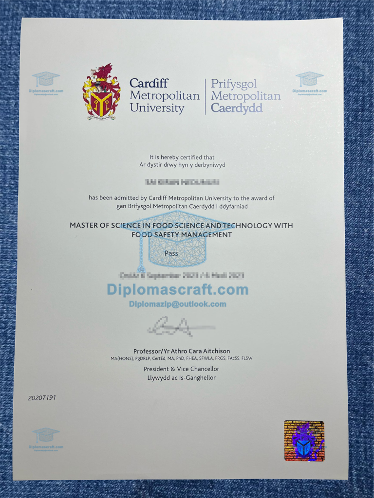 Cardiff Metropolitan University Diploma