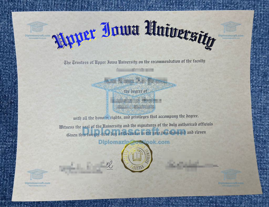 Upper Lowa University Diploma Scaled